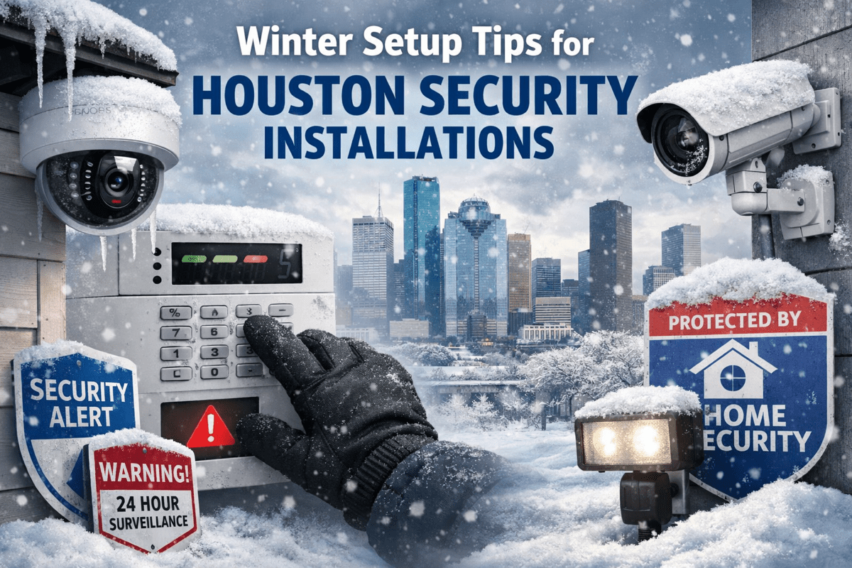 Winter Setup Tips for Houston Security Installations