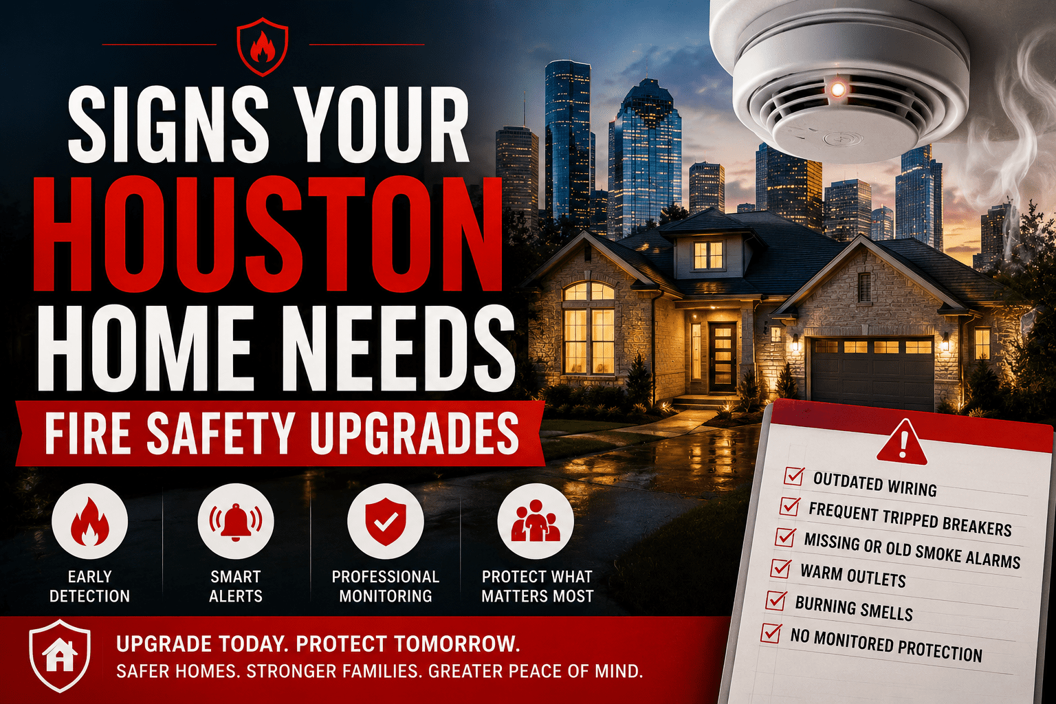 Signs Your Houston Home Needs Fire Safety Upgrades