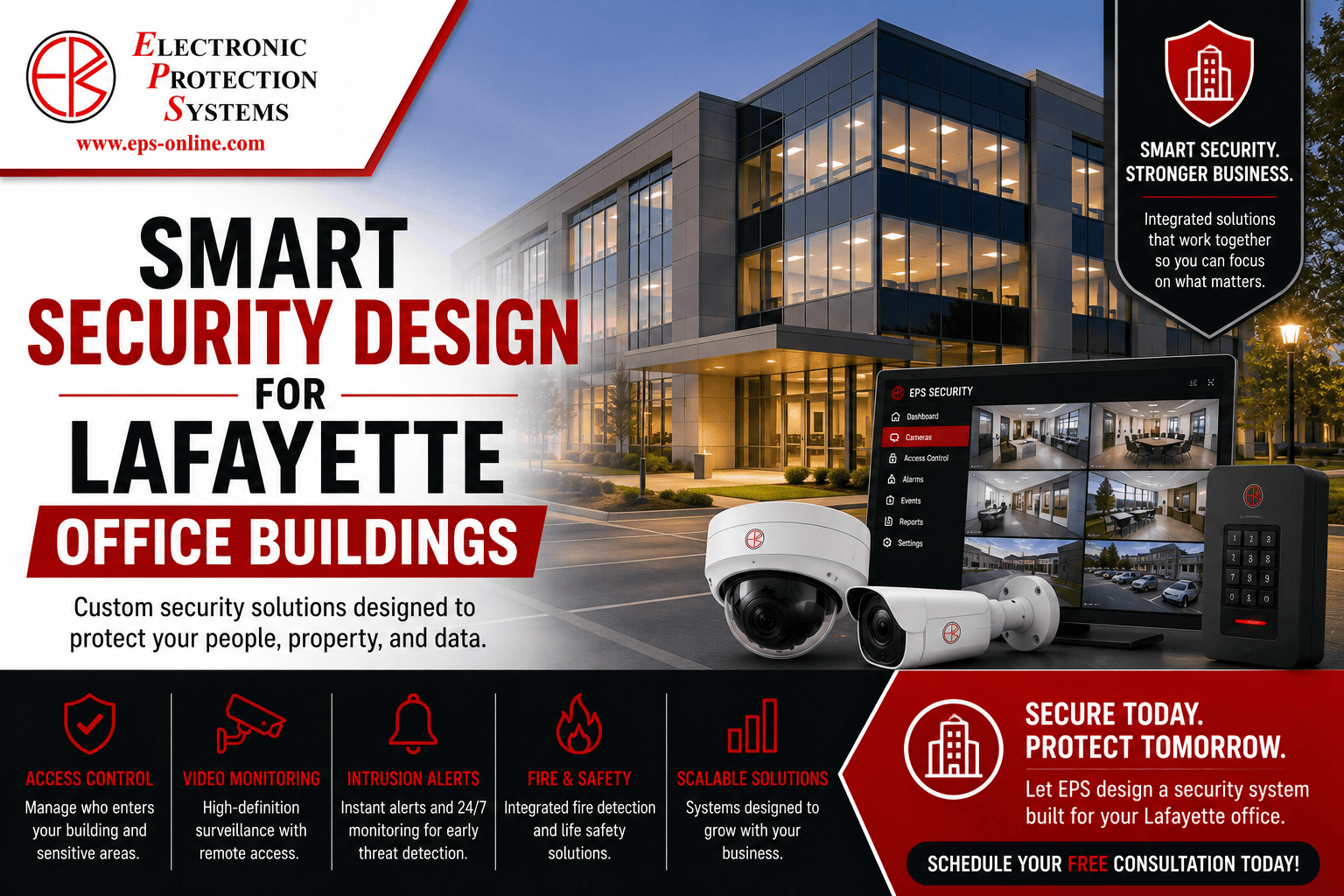 Smart Security Design for Lafayette Office Buildings Smart Security Design for Lafayette Office Buildings